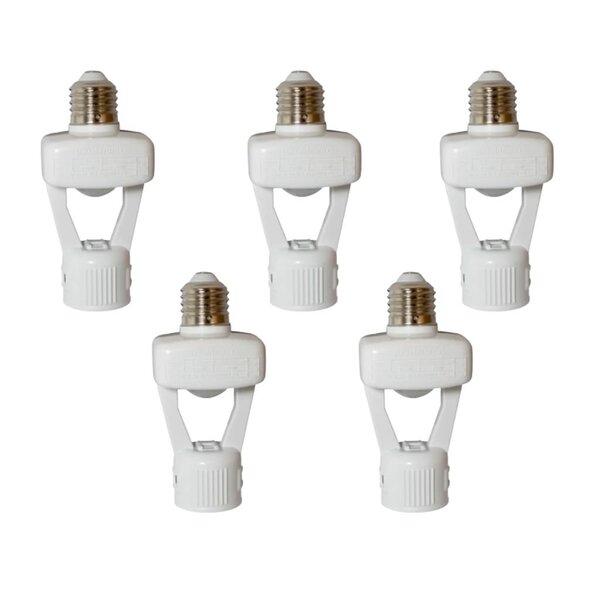 Kit Sensor De Presença | Lâmpada E27 | Lente 360º | 6 Funções